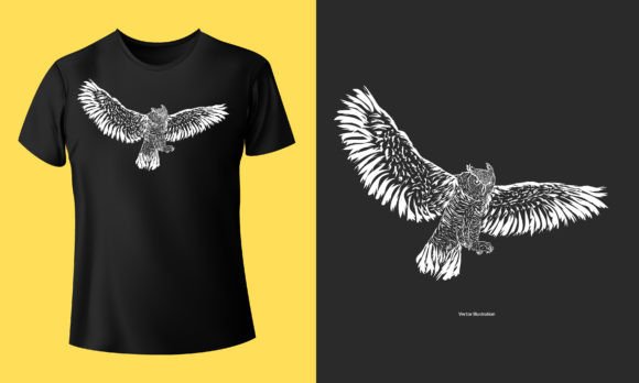 A Modern Owl Graphic for Small Business Branding