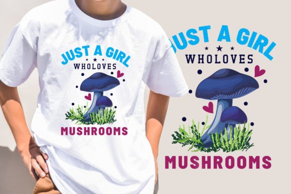 A Mushroom-Themed SVG Graphic for T-Shirt Designs