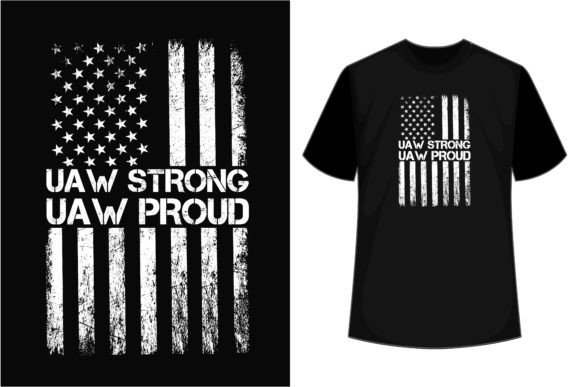 A Review of the UAW Strong Flag Graphics for T-Shirt Designs