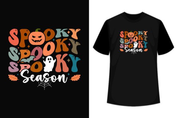 Crafting a Spooky Season Retro SVG Halloween T-Shirt Graphic