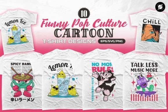 Evaluating a Cartoon T-Shirt Graphics Bundle for Commercial Use