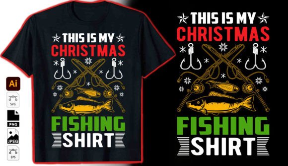 Evaluating a Festive Fishing Graphic for T-Shirt Designs