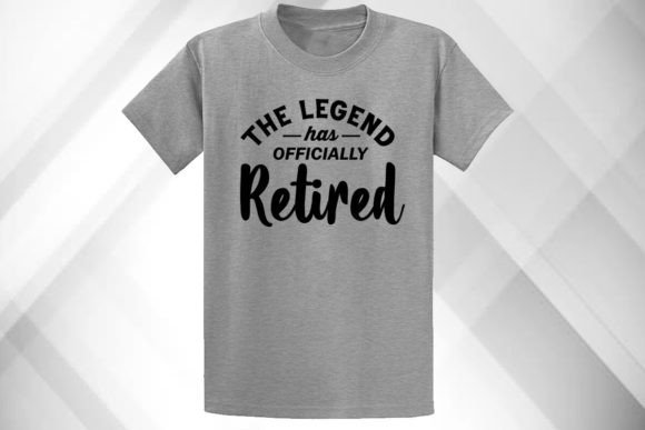 Evaluating The Legend Has Retired T-Shirt Graphic for Brand Identity