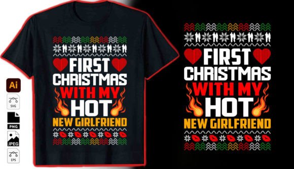 First Christmas Typography as a Flexible Graphic Design Asset