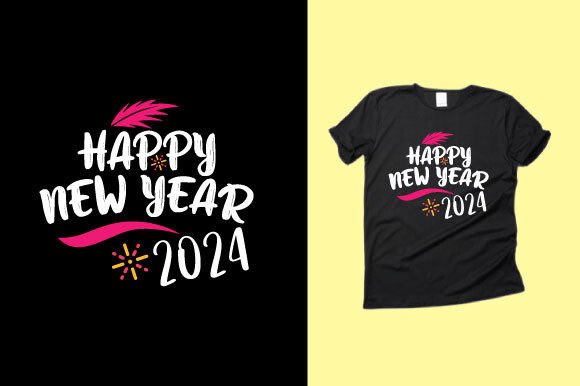 Happy New Year T-Shirt Design 08: Graphics for Editorial Impact