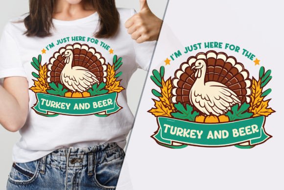 I m Just Here for the Thanksgiving Tee Graphics: A Brand Designer Review
