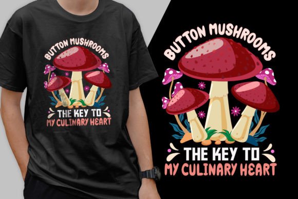 Reviewing Mushrooms Culinary Heart T-Shirt Graphics