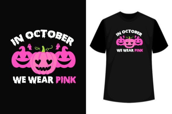 Using Pink Ghost Pumpkin Graphics for Seasonal T-Shirt Designs